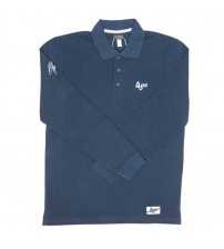 Giacomo Agostini Long-Sleeve Polo Classic Navy