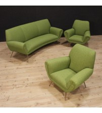 set sofa and two armchairs Italian design  style Gigi Radice for Minotti