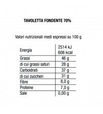 Le Delizie Piazza dei Mestieri  70%黑巧克力 75g