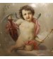 Italian dresser painted with angels and signed by Luigi Morgari