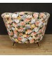 Italian design armchairs with floral fabric
