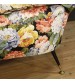 Italian design armchairs with floral fabric
