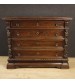  Antique Italian chest of drawers in pear wood from 18th century