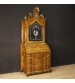 Venetian trumeau in walnut, burl walnut, rosewood, beech and fruitwood