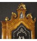 Venetian trumeau in walnut, burl walnut, rosewood, beech and fruitwood