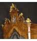 Venetian trumeau in walnut, burl walnut, rosewood, beech and fruitwood