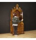 Venetian trumeau in walnut, burl walnut, rosewood, beech and fruitwood