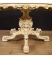 Round Venetian table in lacquered and painted wood