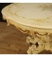 Round Venetian table in lacquered and painted wood