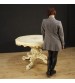 Round Venetian table in lacquered and painted wood