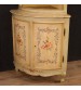 Italian lacquered and painted corner cabinet