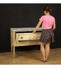 Italian Louis XVI style dresser in lacquered and painted wood