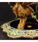 French vase in glazed and painted ceramic in Art Nouveau style
