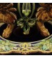 French vase in glazed and painted ceramic in Art Nouveau style