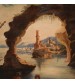 Antique Italian seascape painting from 19th century